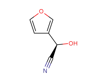 Molecular Structure of 188481-45-0 ((R)-A-HYDROXY-3-FURANACETONITRILE)