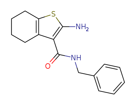 2-AMINO-4,5,6,7-TETRAHYDRO-BENZO[B]THIOPHENE-3-CARBOXYLIC ACID BENZYLAMIDE