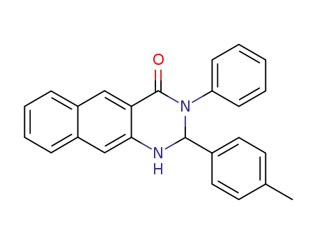 Molecular Structure of 144221-34-1 (Benzo[g]quinazolin-4(1H)-one,
2,3-dihydro-2-(4-methylphenyl)-3-phenyl-)