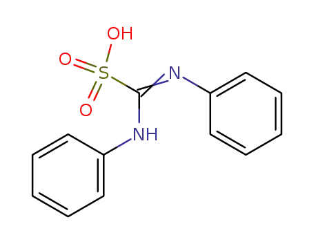 Molecular Structure of 107678-85-3 ((Phenylamino)(phenylimino)methanesulfonic acid)