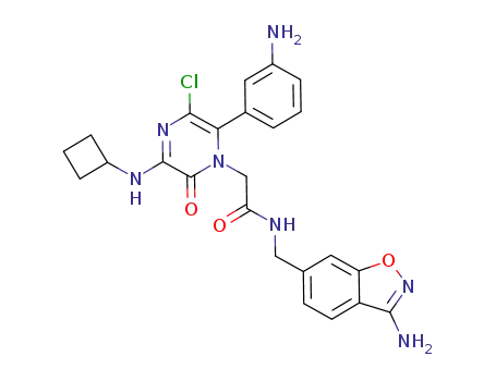 Molecular Structure of 308834-73-3 (C<sub>24</sub>H<sub>24</sub>ClN<sub>7</sub>O<sub>3</sub>)