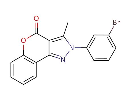 [1]Benzopyrano[4,3-c]pyrazol-4(2H)-one, 2-(3-bromophenyl)-3-methyl-