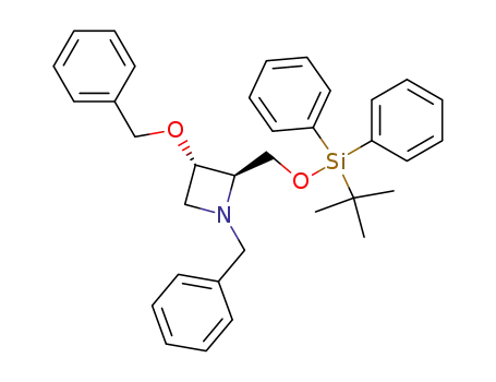 (2R,3S)-1-benzyl-3-benzyloxy-2-(tert-butyldiphenyl silyloxy)methyl-azetidine