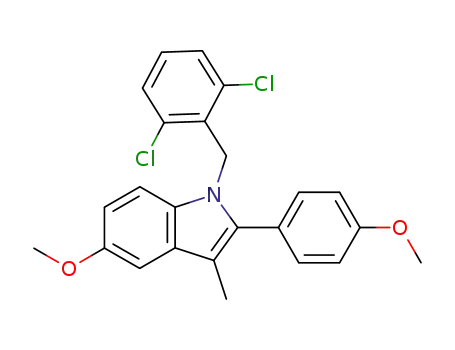 1H-Indole,
1-[(2,6-dichlorophenyl)methyl]-5-methoxy-2-(4-methoxyphenyl)-3-methyl-