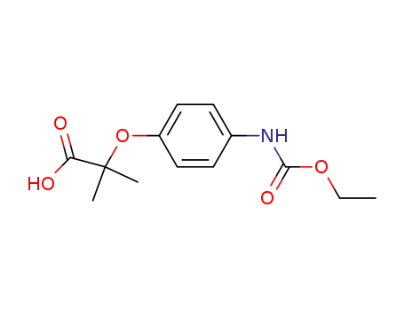 2-<4-<(ethoxycarbonyl)amino>phenoxy>-2-methylpropionic acid