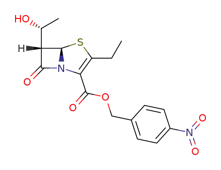 p-nitrobenzyl (5R,6S)-6-<(1R)-hydroxyethyl>-2-ethyl-2-penem-3-carboxylate