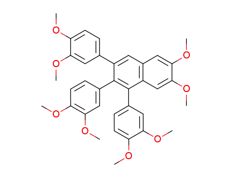 1,2,3-Tris-(3,4-dimethoxy-phenyl)-6,7-dimethoxy-naphthalene