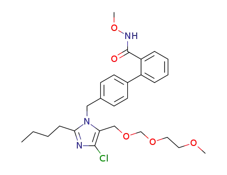 [1,1'-Biphenyl]-2-carboxamide,
4'-[[2-butyl-4-chloro-5-[[(2-methoxyethoxy)methoxy]methyl]-1H-imidazol-
1-yl]methyl]-N-methoxy-