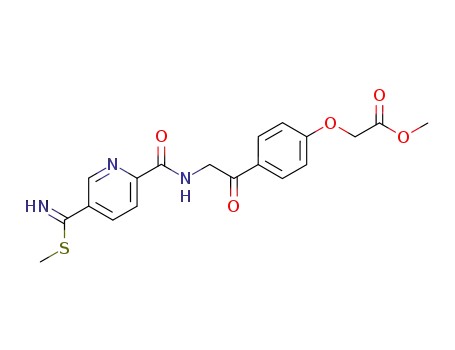 (4-{2-[(5-Methylsulfanylcarbonimidoyl-pyridine-2-carbonyl)-amino]-acetyl}-phenoxy)-acetic acid methyl ester