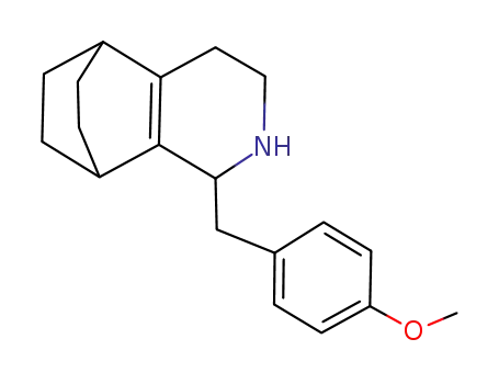 Molecular Structure of 103847-22-9 (5,8-Ethanoisoquinoline,
1,2,3,4,5,6,7,8-octahydro-1-[(4-methoxyphenyl)methyl]-)
