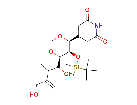 (4'S,5'R,6'R)-4-6'-1,4-dihydroxy-2-methyl-3-methylene-butyryl-5'-tert-butyldimethylsiloxy-1'-3'-dioxan-4'-yl-2,6-piperidinedione