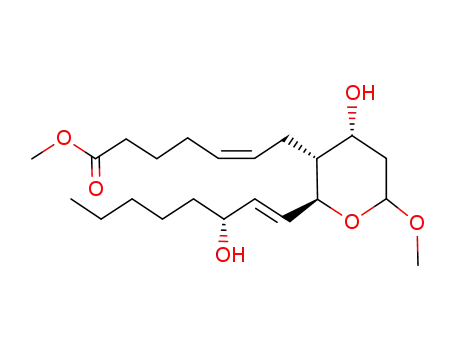 (Z)-7-[(2S,3R,4R)-4-Hydroxy-2-((E)-(R)-3-hydroxy-oct-1-enyl)-6-methoxy-tetrahydro-pyran-3-yl]-hept-5-enoic acid methyl ester