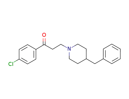 1-Propanone, 1-(4-chlorophenyl)-3-[4-(phenylmethyl)-1-piperidinyl]-