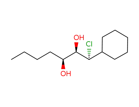 Molecular Structure of 109898-27-3 (2,3-Heptanediol, 1-chloro-1-cyclohexyl-)