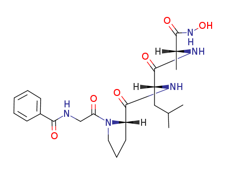 D-Alaninamide, N-benzoylglycyl-L-prolyl-D-leucyl-N-hydroxy-