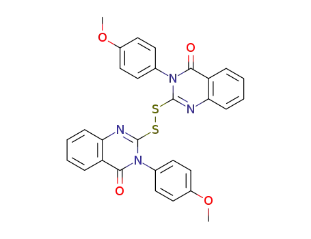 4(3H)-Quinazolinone, 2,2'-dithiobis[3-(4-methoxyphenyl)-