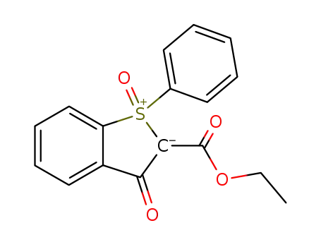 Molecular Structure of 120571-36-0 (3H-1l4-Benzo[b]thiophene-2-carboxylic acid, 3-oxo-1-phenyl-, ethyl
ester, 1-oxide)
