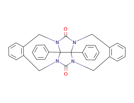 Molecular Structure of 106319-01-1 (5,7,12,13b,13c,14-Hexahydro-13b,13c-diphenyl-6H,13H-5a,6a,12a,13a-tetraazabenz<5,6>azuleno<2,1,8-ija>benz<f>azulene-6,13-dione)