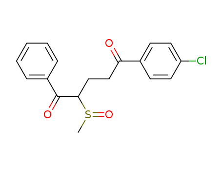 Molecular Structure of 100749-28-8 (1,5-Pentanedione, 5-(4-chlorophenyl)-2-(methylsulfinyl)-1-phenyl-)