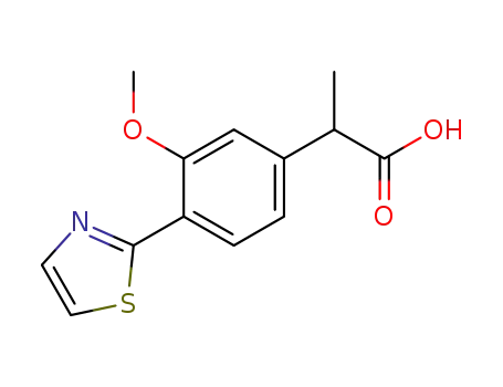 3-메톡시-α-메틸-4-(2-티아졸릴)벤젠아세트산
