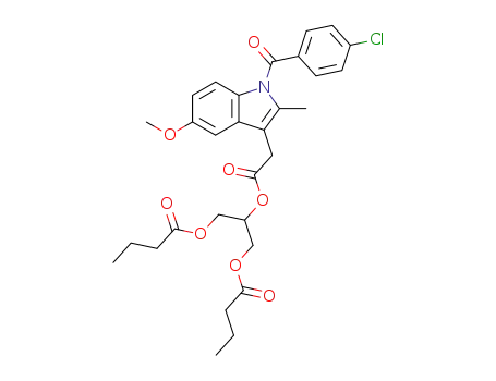 Butyric acid 3-butyryloxy-2-{2-[1-(4-chloro-benzoyl)-5-methoxy-2-methyl-1H-indol-3-yl]-acetoxy}-propyl ester
