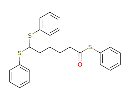 6,6-Bis-phenylsulfanyl-hexanethioic acid S-phenyl ester