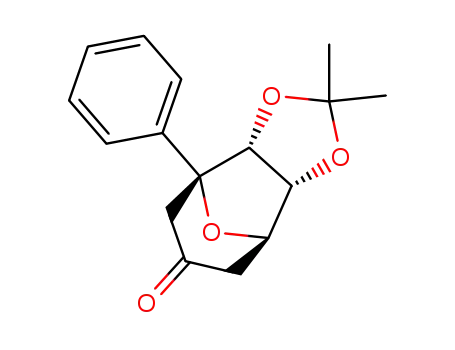 (1R<sup>*</sup>,5S<sup>*</sup>,6S<sup>*</sup>,7S<sup>*</sup>)-6,7-isopropylidenedioxy-1-phenyl-8-oxabicyclo<3.2.1>octan-3-one