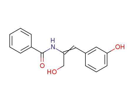 Molecular Structure of 97856-47-8 (Benzamide, N-[1-(hydroxymethyl)-2-(3-hydroxyphenyl)ethenyl]-)