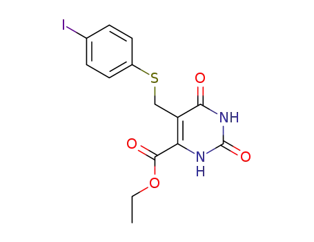 6-ethoxycarbonyl-5-(4-iodophenylthiomethyl)uracil