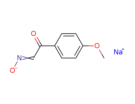 Molecular Structure of 151427-04-2 (2-(p-methoxyphenyl)ethan-1,2-dion-1-oxime sodium salt)