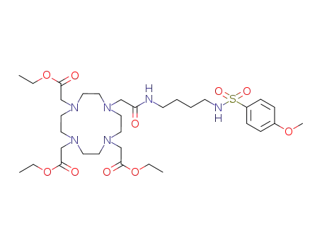 triethyl 10-<4-(4-methoxyphenylsulfonamido)butylcarbamoylmethyl>-1,4,7-tetraazacyclododecane-1,4,7-triyltriacetate