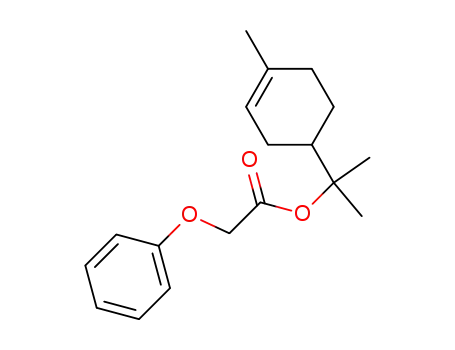 Molecular Structure of 92208-03-2 (Acetic acid, phenoxy-, 1-methyl-1-(4-methyl-3-cyclohexen-1-yl)ethyl
ester)