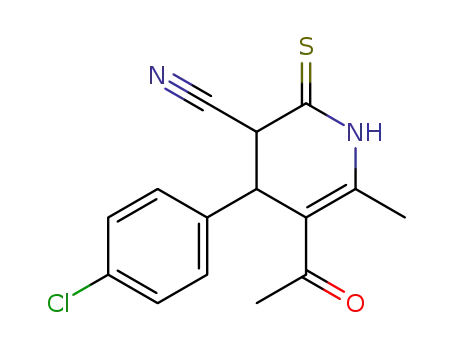 5-acetyl-6-methyl-4-(4-chlorophenyl)-3-cyano-3,4-dihydro-2<1H>pyridinethione