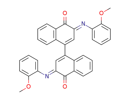 4,4'-Bi-<2-(2-methoxyphenyl-imino)-1,2-dihydro-1-naphthalinon>