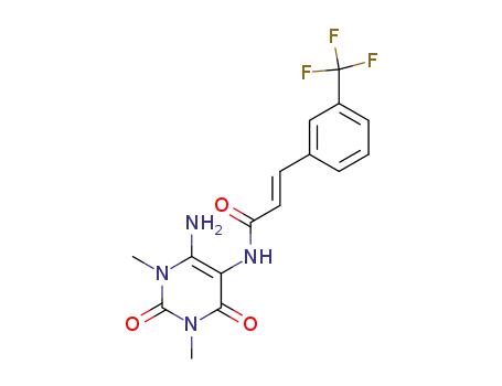 (E)-N-(6-Amino-1,3-dimethyl-2,4-dioxo-1,2,3,4-tetrahydro-pyrimidin-5-yl)-3-(3-trifluoromethyl-phenyl)-acrylamide