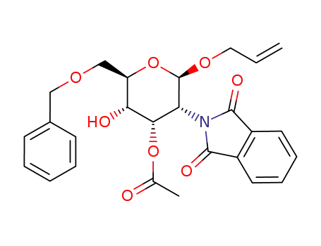 Allyl 3-O-acetyl-6-O-benzyl-2-deoxy-2-phthalimido-β-D-allopyranoside