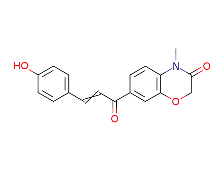 2H-1,4-Benzoxazin-3(4H)-one,
7-[3-(4-hydroxyphenyl)-1-oxo-2-propenyl]-4-methyl-