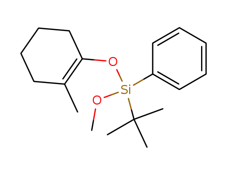Molecular Structure of 94124-63-7 (Silane,
(1,1-dimethylethyl)methoxy[(2-methyl-1-cyclohexen-1-yl)oxy]phenyl-)