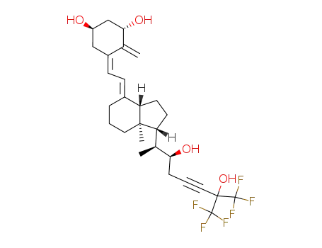 (1R,3S)-4-Methylene-5-[2-[(1R,3aS,7aR)-7a-methyl-1-((1S,2S)-7,7,7-trifluoro-2,6-dihydroxy-1-methyl-6-trifluoromethyl-hept-4-ynyl)-octahydro-inden-(4E)-ylidene]-eth-(Z)-ylidene]-cyclohexane-1,3-diol