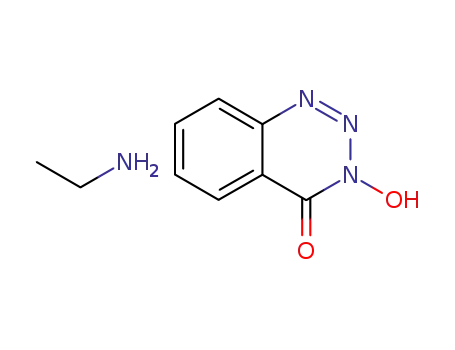 Molecular Structure of 141076-78-0 (3-hydroxy-1,2,3-benzotriazin-4(3H)-one ethylammonium salt)