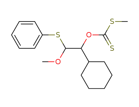 Dithiocarbonic acid O-(1-cyclohexyl-2-methoxy-2-phenylsulfanyl-ethyl) ester S-methyl ester