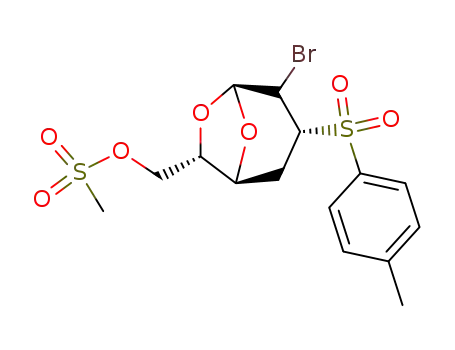 Methanesulfonic acid (1S,3R,5S,7S)-4-bromo-3-(toluene-4-sulfonyl)-6,8-dioxa-bicyclo[3.2.1]oct-7-ylmethyl ester