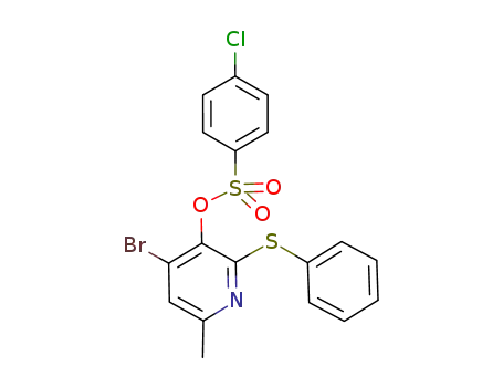 4-chlorobenzenesulfonic acid 4-bromo-6-methyl-2-phenylsulfanyl-pyridin-3-yl ester