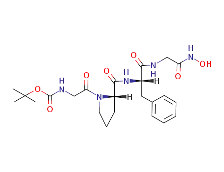 Glycinamide,
N-[(1,1-dimethylethoxy)carbonyl]glycyl-L-prolyl-L-phenylalanyl-N-hydroxy-