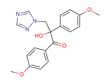 2-hydroxy-1,2-bis(4-methoxyphenyl)-3-(1,2,4-triazol-1-yl)propan-1-one
