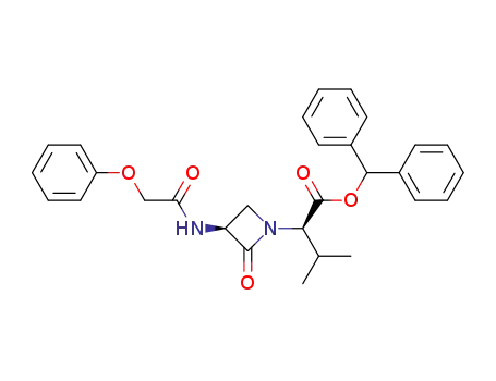 (R)-3-Methyl-2-[(S)-2-oxo-3-(2-phenoxy-acetylamino)-azetidin-1-yl]-butyric acid benzhydryl ester