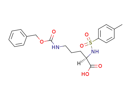 Molecular Structure of 83160-02-5 (N<sup>α</sup>-p-toluenesulfonyl-N<sup>δ</sup>-(benzyloxycarbonyl)-D-ornithine)