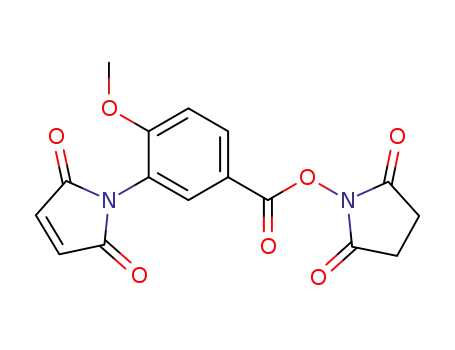 Molecular Structure of 66832-27-7 (1H-Pyrrole-2,5-dione,
1-[5-[[(2,5-dioxo-1-pyrrolidinyl)oxy]carbonyl]-2-methoxyphenyl]-)