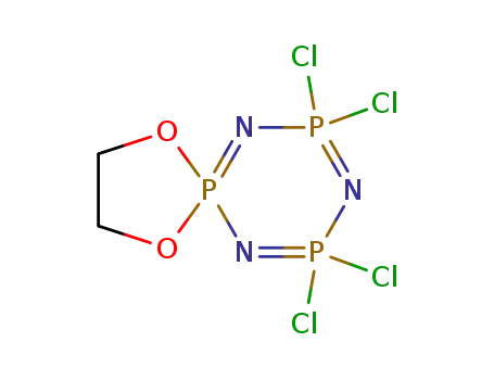 Molecular Structure of 53943-77-4 (2,2-ethylenedioxy-4,4,6,6-tetrachlorocyclotriphosphazatriene)