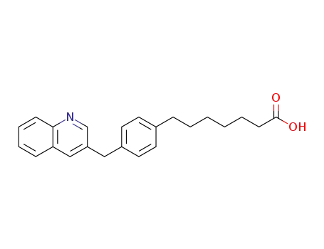 Molecular Structure of 142260-41-1 (Benzeneheptanoic acid,4-(3-quinolinylmethyl)-)
